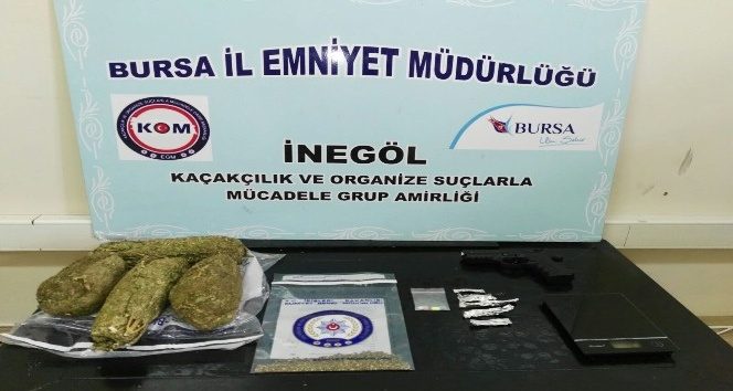 İnegöl'de uyuşturucu operasyonu