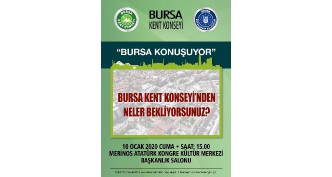 Kent Konseyi'nden “Bursa Konuşuyor” toplantısı