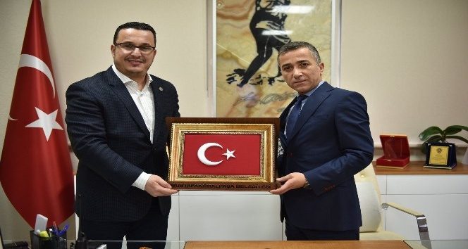 Başkan Kanar'dan Emniyet Müdürü Mithat Öztaş'a ziyaret