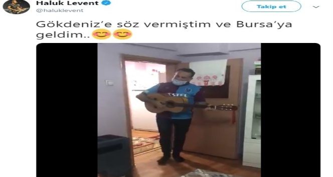 (Özel) Haluk Levent, kas hastası Gökdeniz'e verdiği sözü tuttu